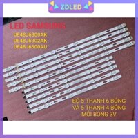 THANH LED TIVI  SAMSUNG 48J6500AU 48J6300AK 48J6302AK MỚI 100% HÀNG ZIN HÃNG THANH 5 THANH 6 BÓNG VÀ 5 THANH 4 BÓNG