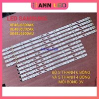 THANH LED TIVI SAMSUNG 48J6500AU 48J6300AK 48J6302AK MỚI 100% HÀNG ZIN HÃNG BỘ 5 THANH 6 BÓNG VÀ 5 THANH 4 BÓNG