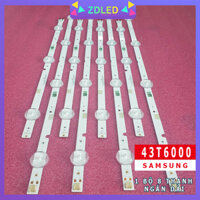 THANH LED TIVI SAMSUNG 43R6000, 43T6000, 43M5100, 43M5000, 43J5200, 43T6500 -HÀNG MỚI 100% LẮP ZIN 1 BỘ 8 THANH NỐI NHAU