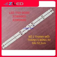 THANH LED TIVI SONY 32W600D 32WD600 HÀNG MỚI 100%, BỘ 2 THANH, MỖI THANH 5 BÓNG 3V, DÀI 52,2cm SAMSUNG_2015SONY_TPZ32_FC