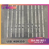 Thanh LED Tivi SONY 40R350 - Lắp zin tivi 40R350,40R452 - 1 bộ 10 thanh ( 5 thanh A + 5 thanh B ) - LED MỚI 100% nhà máy