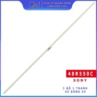 THANH LED TIVI SONY 48R550C 48W700C MỚI 100%, 1 MÁY 1 THANH 60 BÓNG, MỖI BÓNG 6V, DÀI 58,7cm SONY 48 L60 REV1.0 141022