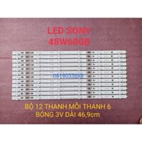 THANH LED TIVI SONY 48W600B 2014_SONY_DIRECT_48-AB_3228_6LEDs_Rev1.0 HÀNG MỚI 100%, BỘ 12 THANH, MỖI THANH 6 BÓNG 3V