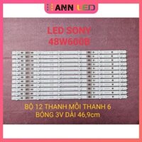 THANH LED TIVI SONY 48W600B 2014_SONY_DIRECT_48-AB_3228_6LEDs_Rev1.0 HÀNG MỚI 100%, BỘ 12 THANH, MỖI THANH 6 BÓNG 3V