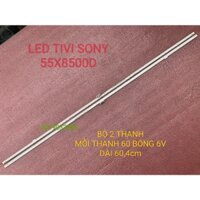 THANH LED TIVI SONY 55X8500D HÀNG MỚI 100% BỘ 2 THANH MỖI THANH 60 BÓNG 6V DÀI 60,4cm