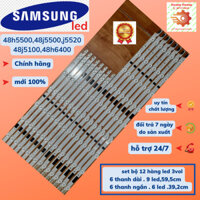 Thanh led tivi samsung48h5500,48j5500,48j5520,48j5100,48h6400(set bộ 12 thanh ab,led 3v)-dthoangduong.