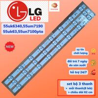 Thanh led tivi lg55uk6340,55uk63,55un7190,55um7100pta(set bộ 3 thanh 8led mắt trâu)-dthoangduong.