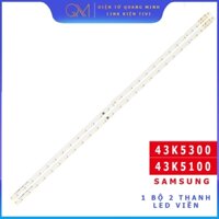 THANH LED VIỀN TIVI SAMSUNG 43K5100 43k5300 MỚI 100% BỘ 2 THANH TRÁI PHẢI, MỖI THANH 25 BÓNG 3V, DÀI 44,5cm