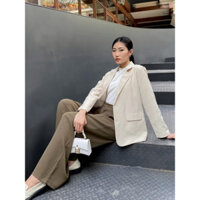Thanh lí Áo blazer nữ 2 lớp, áo vest dài tay phong cách hàn quốc form to 50-65kg