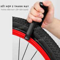 Thanh lốp nạy lốp bánh xe đạp và chà vá săm lốp xe đạp đa năng CyclingBox BMX, chất liệu nhựa POM kèm 48 miếng vá MLH