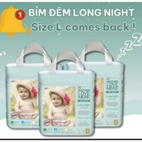 (Thanh lý 1 thùng 4 bịch) Tã quần đêm Nature Love Mere long night  đủ size L22/XL20/XXL18