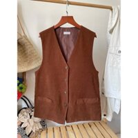 (Thanh lý - 2hand) Áo khoác Gile nâu