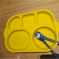 thanh lý 2hand: khay ăn dặm cho bé (hàng hàn - sillymann)