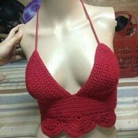 Thanh lý áo bikini len móc
