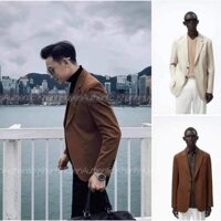 Thanh lý áo blazer nam Zara màu be size M