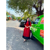 Thanh lý áo dài đỏ cách tân size M