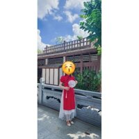 Thanh lý áo dài mayberoom tặng mấn đỏ, quạt tròn