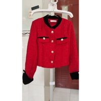 Thanh lý áo khoác dạ đỏ đô size M