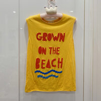 [Thanh lý] Áo thun MANGO Kids chính hãng sát nách Grown on the beach