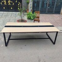 Thanh lý bàn họp 2m4 chân sắt cao cấp giá rẻ
