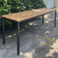 Thanh lý Bàn họp chân sắt dài 2mx60cm cao 75cm, bàn làm việc nhóm