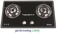 thanh lý Bếp gas âm Rinnai RVB - 2BG(B)