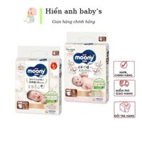 [Thanh lý] BỈM DÁN/QUẦN MOONY NATURAL NHẬT CÁC SIZE NB66/S60/M46/L38/L36/XL32