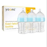 (Thanh lý) Bình Sữa Cao Cấp PP Yoomi (240ml) - Cổ Xanh (1 bình tách set)