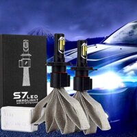 THANH LÝ -Bộ 2 bóng đèn led S7 Headlight tản nhiệt sợi nhôm chân H4 cho ô tô