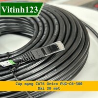(Thanh lý) Cáp mạng CAT6 Orico PUG-C6-300 30M, Orico PUG-C6-400-40M