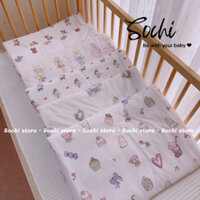 [Thanh lý] Chăn chần bông lót vải nhung hạt đậu chống ngạt kt 100x115cm cho bé