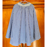 Thanh lý chân váy họa tiết sọc caro xanh dương vintage siêu xinh Thanh lí bồng xòe nàng thơ váy ca rô boho retro