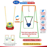 Thanh Lý Combo Xích Đu Nhún Nhảy Tập Đi Cho Bé JUMPER KIDS Cao Cấp Có Thêm Chân Ngang Và Ghế Xích Đu Tích Hợp Bàn Ăn Dặm
