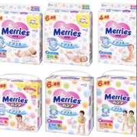 Thanh lý (Cộng miếng)Bỉm dán/ quần Merries nội địa NB96/ S88/ M68/L58/M64/L50/ XL44/XXL28