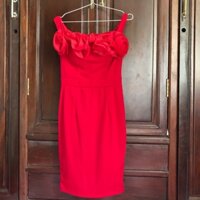 Thanh lý đầm body đỏ trễ vai
