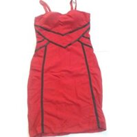 Thanh lý đầm đỏ body 2 dây chất thun đẹp dày dặn