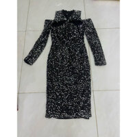 [THANH LÝ] đầm kim tuyến lấp lánh màu đen [ĐỌC KỸ TRƯỚC KHI MUA]