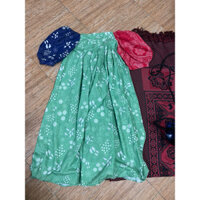 thanh lý đầm maxi tay bồng 2 màu đi biển