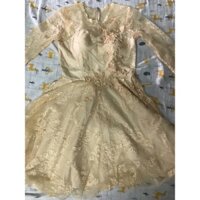 THANH LÝ ĐẦM REN TÙNG XOÈ THÊU HOA CAO CẤP