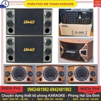 Thanh lý dàn karaoke gia đình gồm 1 cặp 2 Loa BMB 2000 SE + 2 cặp 4 Loa BOSE A800 ME + đầy đủ cả Âm li 203