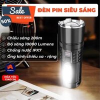 (thanh lý) Đèn Pin Cầm Tay Đèn Đeo Đầu Chiếu Xa Siêu Sáng Bóng led pin cực trâu chống nước