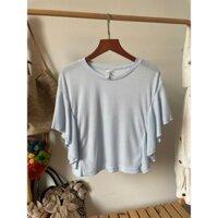 (Thanh lý đồ cá nhân) Áo thun phối tay bèo cánh dơi JP Fashion