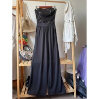 (Thanh lý đồ cá nhân) Jum thun ống đính kim sa quần ống suông Charlotte Russe