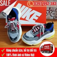 thanh lý dọn kho ( Chất lượng ) [TRỢ GIÁ SHIP] Giày Balen Triple S Đỏ Xanh Nam Nữ  new RT