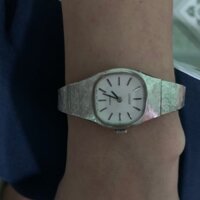 Thanh lý đồng hồ nữ Citizen máy cơ chuẩn hàng Nhật mạ vàng trắng bên ngoài