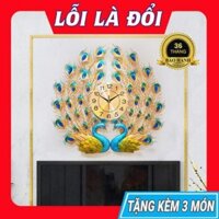 [THANH LÝ] Đồng Hồ Treo Tường Con Công Trang Trí Phòng Khách Bảo Hành Chính Hãng 36 Tháng