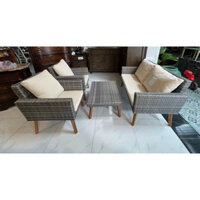 THANH LÝ gấp bộ sofa nhựa giả mây giá rẻ tại xưởng