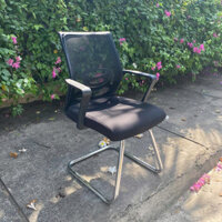 Thanh lý ghế lưới chân quỳ inox đen