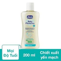 (Thanh Lý Giá Rẻ) Sữa tắm gội chiết xuất Yến mạch Chicco 0M+ 200ml