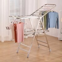 thanh lý Giàn phơi, kệ phơi đồ Inox xếp gọn có bánh xe